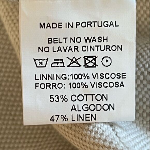 Vilagallo Linen Blend Embellished Sheath Dress 44 / 12 - Picture 16 of 16